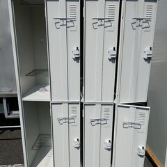 プラス 6人用ロッカー 鍵付 幅900×奥行515×高さ1790mm ①【引取限定