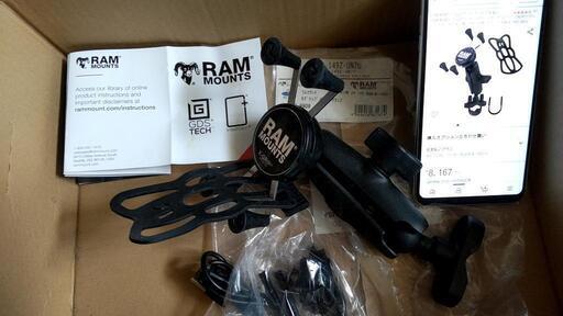 ()バイク スマホ用 RAMMOUNTS