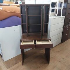 【愛品倶楽部柏店】　カリモク　３面鏡ドレッサー　スツール付