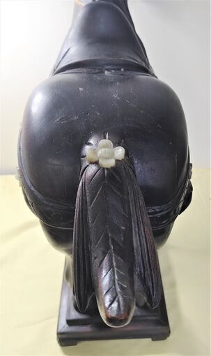 馬 木彫木造 置物 (大型）”