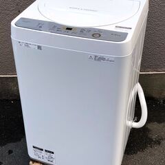 ㊶【税込み】シャープ 5.5kg 全自動洗濯機 ES-GE5C ...
