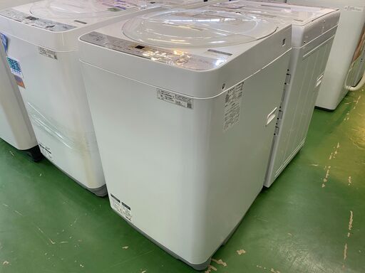 【愛品館八千代店】保証充実SHARP019年製6.0㎏全自動洗濯機ES-GE6C-W
