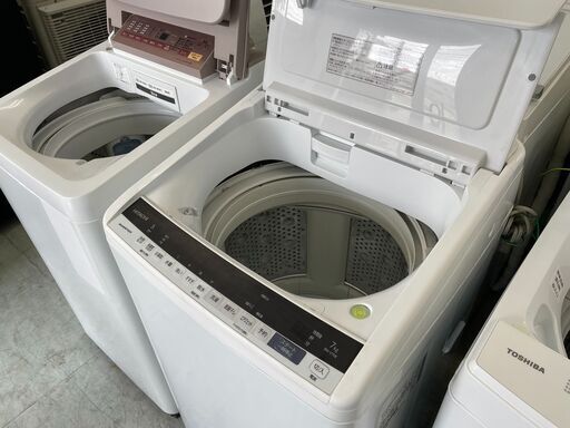 配送設置込み!　日立7.0K洗濯機インバータ　2019年製　分解クリーニング済み！！モーター新品交換していますので末永く使用できると思います
