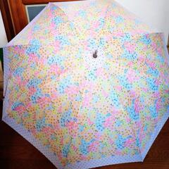 花模様の雨傘