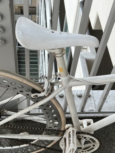 自転車　ホワイト　カスタム