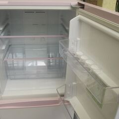 新生活！3か月間保証☆配達有り！16000円(税別）AQUA 2ドア冷蔵庫 157L 2018年製 ホワイト×ピンク