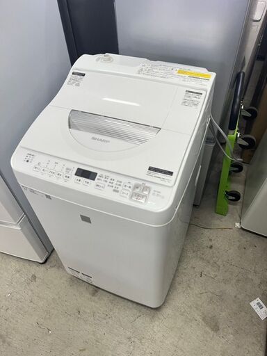 【C-462】SHARP 洗濯機 ES-T5E5-KW 2018年製 中古 激安 通電確認済 一人暮らし