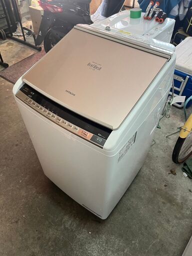 C-464】日立 洗濯機 BW-DV80A 2016年製 8キロ 中古 激安 通電確認済
