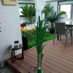 【処分価格】新品　LED フラワー 葦(ヨシ) アクリルホワイト