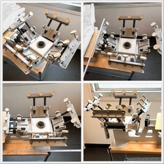 引き渡し決定】Tシャツくん プロスクリーン 4色印刷機 回転台