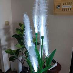 【処分価格】新品　LED フラワー 葦(ヨシ) アクリルホワイト