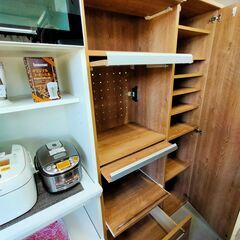 目隠し扉 オシャレな食器棚 NO616