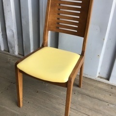 引渡済　中古　TOYO FURNITURE ダイニング7点セット　黄色 引渡済 中古 TOYO FURNITURE ダイニング7点セット 黄色