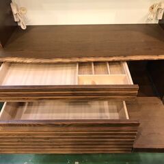 【愛品館八千代店】河口家具製作所　スライド扉キッチンボード