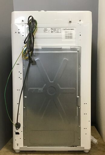 23Y158 ジB AQUA アクア 全自動電気洗濯機 AQW-BK50E 5.0ｋｇ 2017年製 札幌発 中古