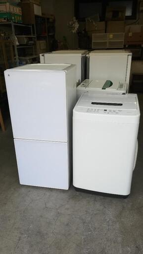 セットNO.138 配送と設置は無料です！ ユーイング冷蔵庫110L＋アイリスオーヤマ洗濯機4.5kg ご来店歓迎