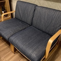 【短期出品】無印良品 リビングでもダイニングでも使えるテーブル・チェアセット