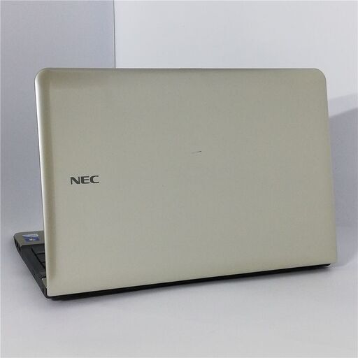 15.6型 ノートパソコン NEC PC-LS150HS6G 金色 良品 Pentium 4GB 高速