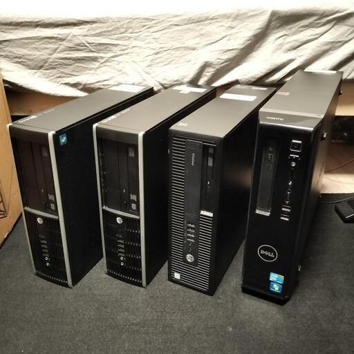 【デスクトップPC×4台】HP, DELL 業務用PC、事務用PC　まとめ売り
