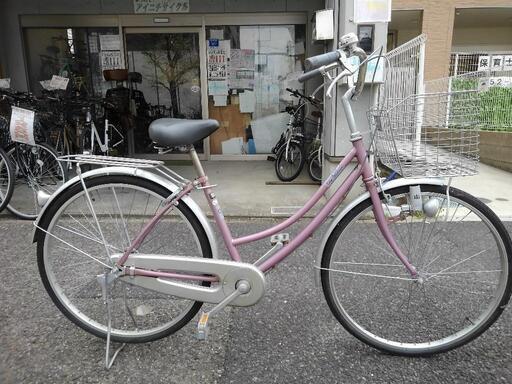 中古自転車２５０２　日本製　２６インチ　ギヤなし　ダイナモライト　キッキーと音がならない後輪ローラーブレーキ\n錆びにくい部品：ハンドル・リム