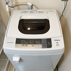 日立　洗濯機　5L
