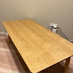 木製折り畳みテーブル（アッシュ材）