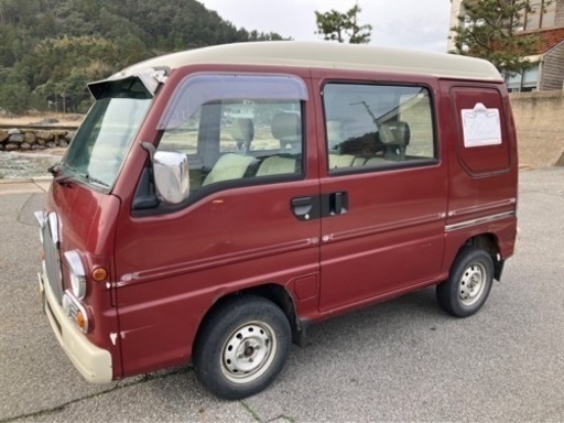 サンバー kv3 平成2年 2wd 青臭 at スーチャー着払い74千km