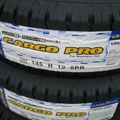 【脱着込み】新品タイヤ4本セット 145R12-6PR 軽トラック 軽バン グッドイヤー