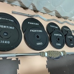 ベンチプレス　バーベルシャフト　フルセット！