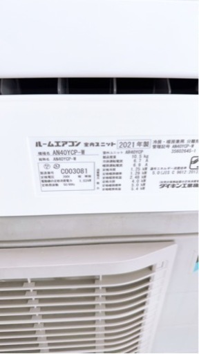 ダイキン DAIKIN AN40YCP-W [エアコン (14畳・単相200V) C ダイキン DAIKIN AN40YCP-W [エアコン (14畳・単相200V) C
