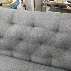 2人掛けソファー グレー ファブリック