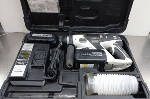 中古動作品 Panasonic 28.8V充電式ハンマードリル EZ7880LZ2S-B 2014年