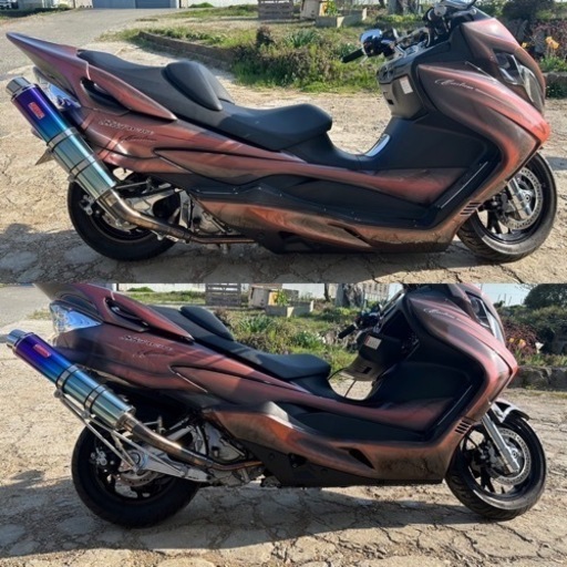 ☆美品☆距離913km希少☆実走行☆スカイウェイブ250 M☆カスタム/エアサス☆CJ45A