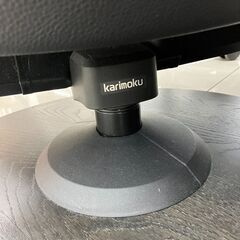 karimoku/カリモク/オットマン付き革張りパーソナルチェア/チェア