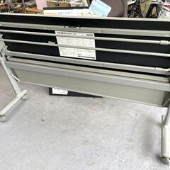 OKAMURA 会議用テーブル 跳ね上げ式 グレー系 キャスター付き 1500mm 