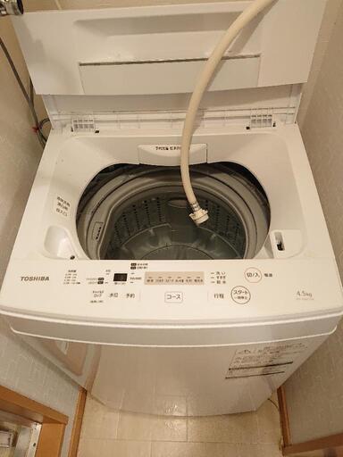 TOSHIBA 洗濯機 4.5キロ 2019年製 AW-45M7 高い素材 mossashoes.com