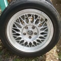BBS 16インチ 7.5J +55 PCD114.3 5穴 225/50R16 4本セット (内1本ジャンク) 