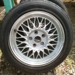BBS 16インチ 7.5J +55 PCD114.3 5穴 225/50R16 4本セット (内1本ジャンク) 