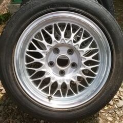 BBS 16インチ 7.5J +55 PCD114.3 5穴 225/50R16 4本セット (内1本ジャンク) 