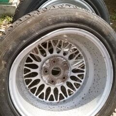 BBS 16インチ 7.5J +55 PCD114.3 5穴 225/50R16 4本セット (内1本ジャンク) 