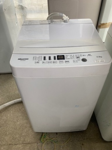 ハイセンス2020年製5.5キロ洗濯機