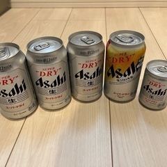 【1本追加】ビール計6缶！　アサヒスーパードライ　350ml缶×...