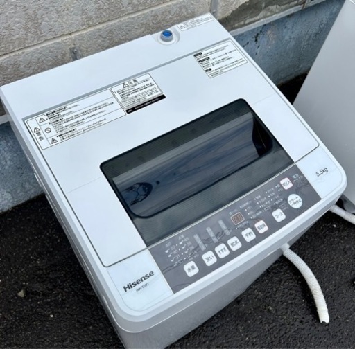 札幌市内配送無料 18年製 Hisence ハイセンス 5.5kg 全自動洗濯機 HW-T55C