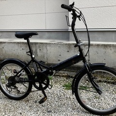 キャプテンスタッグ　折りたたみ自転車　ブラック 446、【美車】折りたたみ自転車20インチキャプテンスタッグ