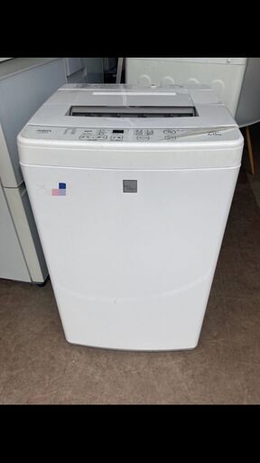 ☆中古￥10,800！【会員価格￥9,800】AQUA　6.0kg洗濯機　家電　2018年製　AQW-S6E6型　幅57cmｘ奥行54cmｘ高さ90cm　【BD034】