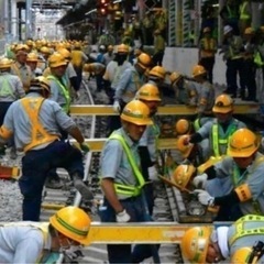 6日木曜募集・軌道工事募集！やる気のある方！週に3日・毎日働きた...