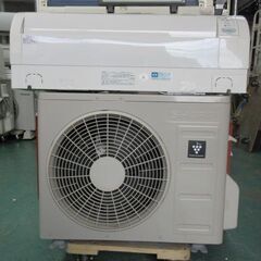 K04157　シャープ　中古エアコン　主に6畳用　冷房能力　2.2KW ／ 暖房能力　2.2KW