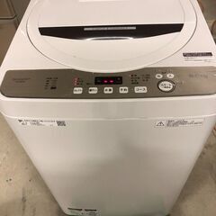 縦型洗濯機 ES-GE6D 2020年製 SHARP 6㎏ 穴なし槽で