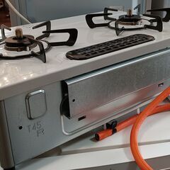 LPガス用 二口ガスコンロ サイズ（約）幅55×奥39×高18