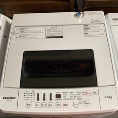 洗濯機 Hisense HW-T45C 2019年製 4.5kg